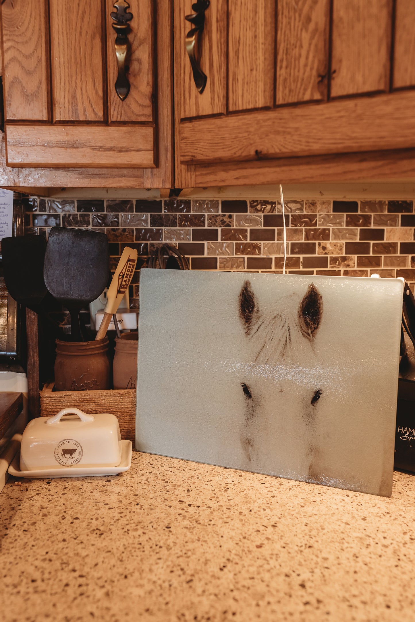 "STEEL" Glass Cutting Board